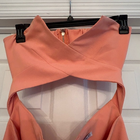 Ivory and Chain Mid Coral Dress Size M - Picture 3 of 8